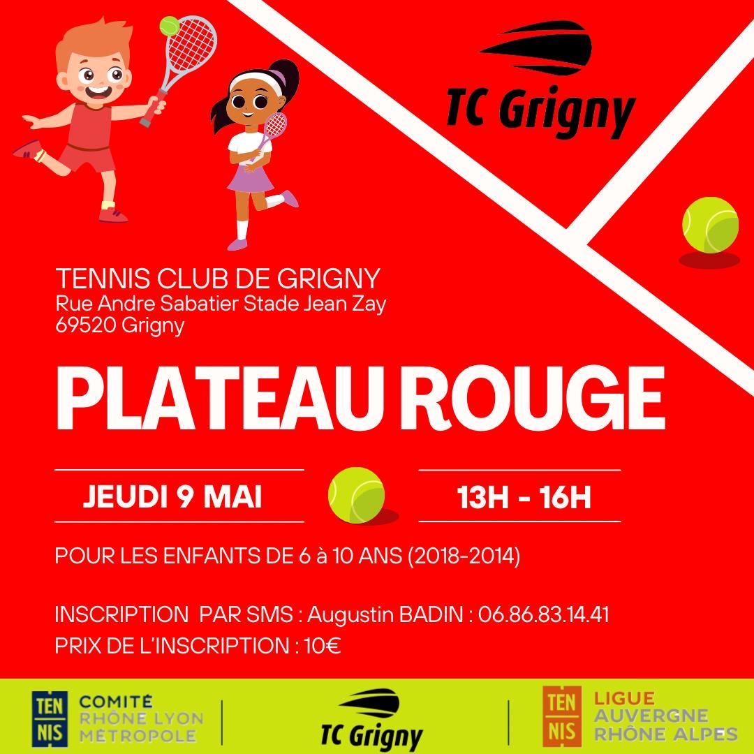 Image de l'animation - Plateau Rouge du Jeudi 09 Mai 2024 - Tennis Club de Grigny